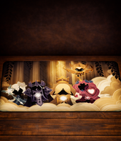 Ancient Heroes Japanese Size Playmat and Dice Bundle - Premium Gaming Set