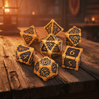 7 pcs Dragon Scale Metal Dice