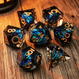 7 pcs Resin Dice