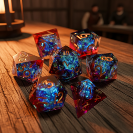 7 pcs Resin Dice