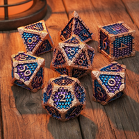 7 pcs Dragon Scale Metal Dice