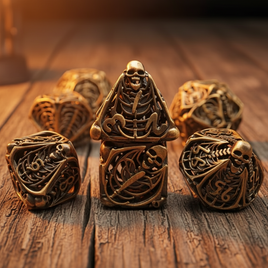 7 pcs Metal Dread Dice